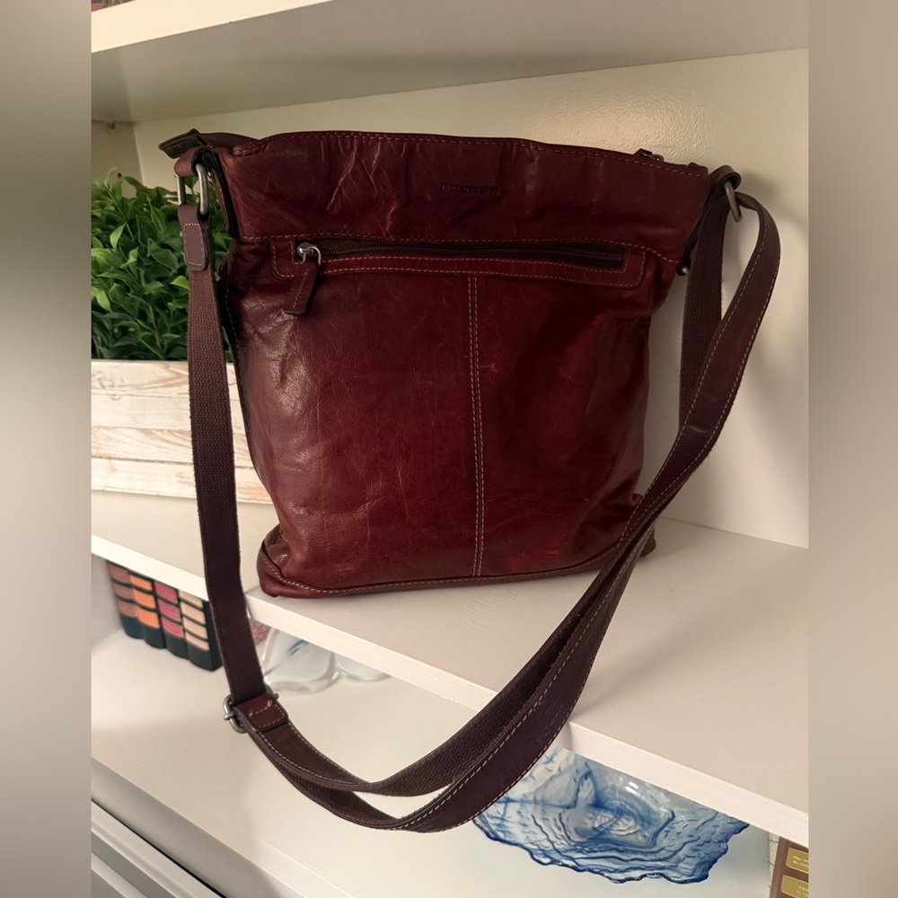 Jack Georges Voyager Leather Crossbody Messenger Bag - Brown - Picture 2 of 16